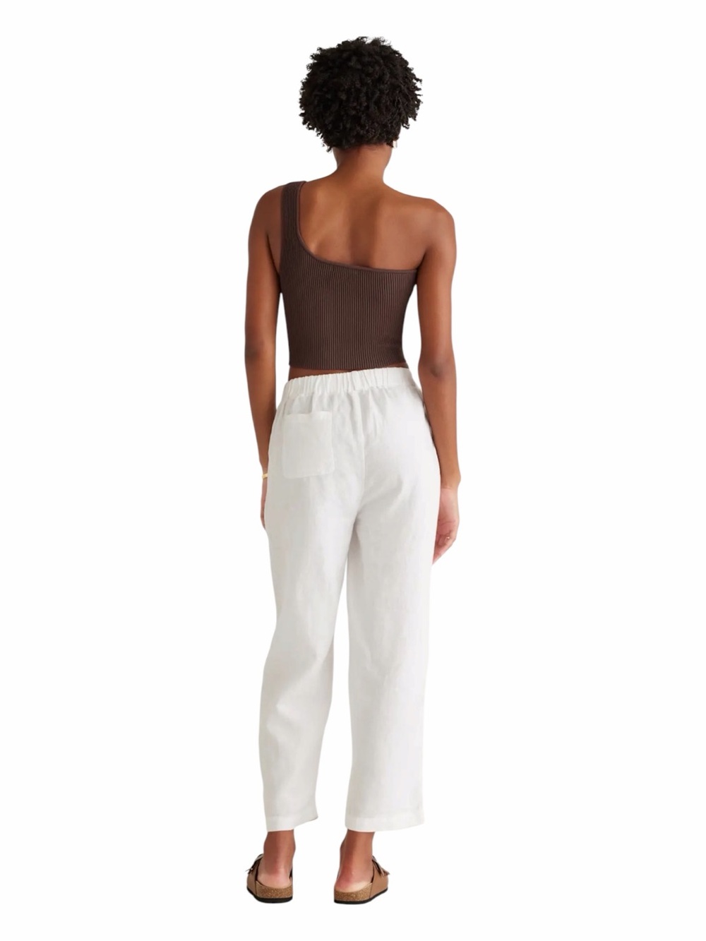 Quince NWT 100% European Linen Pants White Small - Picture 7 of 12